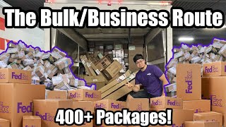 The Most Packages I Delivered In A Day FedEx Bulk Route [upl. by Garrik]