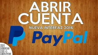 Como crear cuenta PayPal 2016 desde cero [upl. by Teddi]