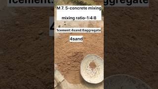 Concrete mixing ratio 148 👷🧱🏘🏚🏬🏠cementsandwateraggregateconcrete [upl. by Marte]