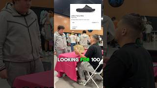 Buying adidas Yeezy Slide Slate Grey at Sneakercon Phoenix buying reselling sneakerhead shoes [upl. by Dorrahs]