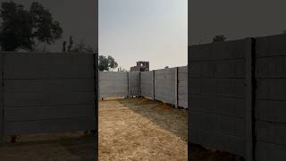 Readymade boundary wall shorts yt cementwork precast concrete trending [upl. by Ydnagrub]