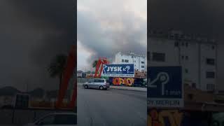 Fire in luchente near gandia Incendio en llutxent cerca de gandia 6 agosto 2018 [upl. by Yxor545]