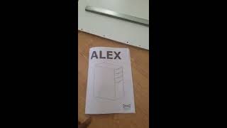 How to assemble the Ikea Alex 4 drawer [upl. by Jaycee]