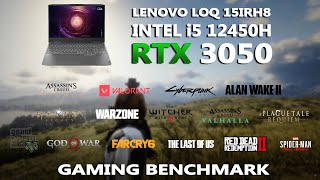 LENOVO LOQ  i5 12450H  RTX 3050 6GB Gaming Benchmark Test in 2024  Tested in 15 Games [upl. by Flosi]