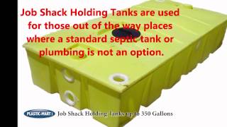 Job Shack Holding Tanks  PlasticMartcom [upl. by Atteuqaj]