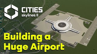 Building a HUGE AIRPORT in Cities Skylines 2 [upl. by Gratia]