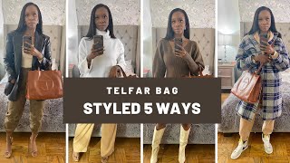 How To Style Telfar Bag  Medium Telfar Bag Styled 5 Ways [upl. by Greenquist248]