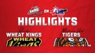 Medicine Hat Tigers at Brandon Wheat Kings 1129  WHL Highlights 202425 [upl. by Bac517]