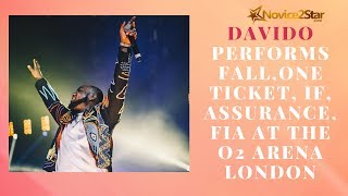 Davido performs Fall One Ticket IF Assurance Fia at the O2 Arena London [upl. by Antipas]