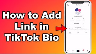 How to Add Link in TikTok Bio  Clickable Website Link on TikTok [upl. by Necyrb919]