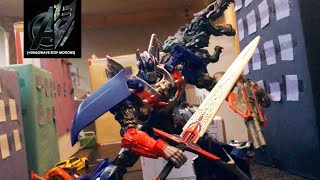 Transformers Age of Extinction Stop MotionThe Final Battle Bumblebee vs Stinger [upl. by Eimilb499]