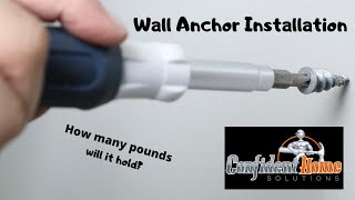 HOW TO INSTALL A DRYWALL ANCHOR EZ ANCHOR IS THIS THE BEST DRYWALL ANCHOR [upl. by Gottfried559]