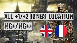 36 ► All 12 Rings Location NG amp NG ● DARK SOULS 3 ● GUIDE PLATINE FR [upl. by Fiora]