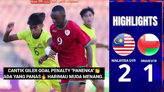 PADU Goal PANENKA🔥 Highlights Malaysia U19 vs Oman U19 21  Asian Cup Qualifiers U20 2024 [upl. by Everard]