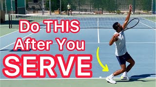 Copy This Tennis Serve Footwork Win More Matches [upl. by Moffat]