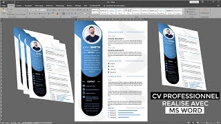 Comment créer un CV Professionnel avec Ms Word pas à pas et non saute saute [upl. by Nahtonoj766]