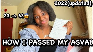 HOW TO PASS THE ASVAB 2022 easy tips MUST WATCH TO PASS [upl. by Clabo]