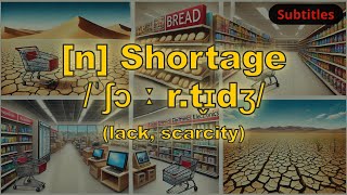 n Shortage meaning lack scarcity with 5 examples [upl. by Malkin]