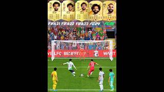 Salah Penalty Kicks Evolution From FIFA 21 To FC 25 mohammedsalah mosalah penaltykick shorts [upl. by Clothilde]