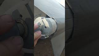 quick easy way to change fabric on a camper RV awning  took twenty minutes [upl. by Harbour]