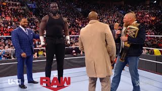 Brock Lesnar Destroyed Bobby Lashley on Mic  Omos Vs Nick Sanders  WWE Raw [upl. by Opaline]