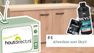 Uw eiken tv meubel afwerken met Skylt voor een perfect resultaat Klussen met Houtdirect 4 [upl. by Minnaminnie]