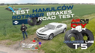 NEW ROTINGER TEXTAR BRAKES TEST AND COMPARISON TO STOCK ONES  TEST HAMULCÓW ROTINGER CAMARO5thGEN [upl. by Mazur]