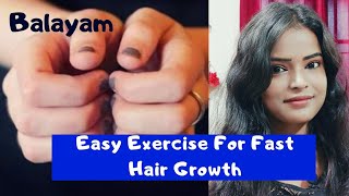 Balayam Hair Growth Method  Balayam Nail Rubbing Exercise Hair Growth  Shinny Roops [upl. by Cherrita]