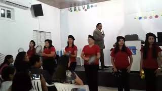 Coreografia com pandeiros Ungidas Rose Nascimento Mulheres no Altar [upl. by Meadows]