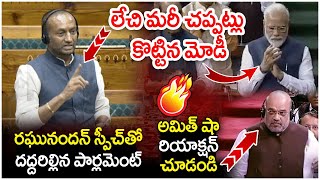 BJP MP Raghunandan Rao Powerful Speech in Parliament  PM Modi  Amit Shah  Rajakeeyam Tv [upl. by Anitsim]