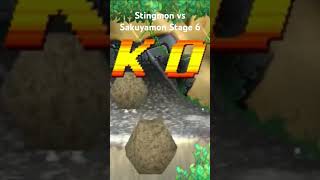 Digimon Rumble Arena Playstation 1 as Stingmon vs Sakuyamon Stage 6 [upl. by Ahsiloc346]