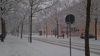 4k Walking in Snow  Deggendorf Germany Winter 2021 Walking Tour [upl. by Willms]