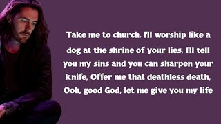 Hozier  Take Me To Church lyrics [upl. by Eelarol126]