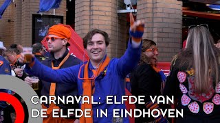 De aftrap van carnaval Elfde van de Elfde in hartje Eindhoven [upl. by Dunseath]