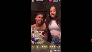 NLE Choppa amp Blasian instagram live [upl. by Asnerek]