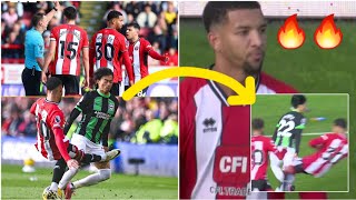 😳😱 VAR drama as Sheffields Mason Holgate red card vs Brighton for horrible tackle on Kaoru Mitoma [upl. by Buyer]