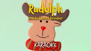 Rudolph the RedNosed Reindeer  Christmas instrumental lyrics video for karaoke [upl. by Karil492]