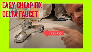 EASY FIX Delta Faucet Drip Repair [upl. by Llewkcor]