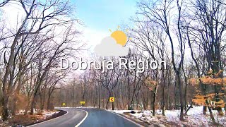 Driving in Dobruja Romania Countryside in the Winter Season [upl. by Natica]