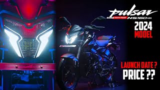 Finally 2024 Bajaj Pulsar NS160 BS7 Launch Ready 💥 Pulsar NS160 BS7 New Features amp Price [upl. by Clabo]