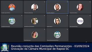 Reunião conjunta das Comissões Permanentes  03092024 [upl. by Notnirt17]