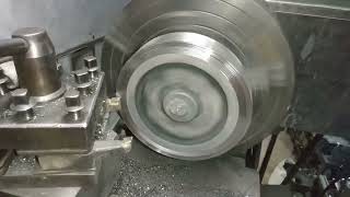 amazing Technique tawa gear part of lathe machine tech lathe working technology hardwork machine [upl. by Sydelle]