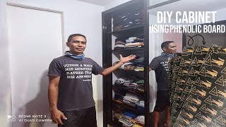 PAG GAWA NG DIY CABINET GAMIT ANG PHENOLIC BOARD HOW TO MAKE A DIY CABINET  BONG BUILDERS [upl. by Sarazen]