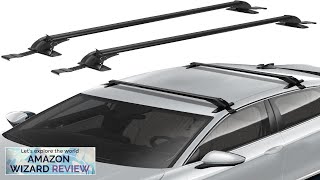 Universal Roof Rack Cross Bars 48quot Aluminum Roof Rack Crossbars Adjustable Roof Review [upl. by Bradleigh582]