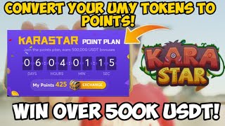 Convert your UMY Tokens into points and win USDT Cant install app solved  Karastar NFT [upl. by Halihs953]