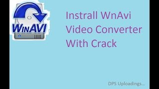 WinAvi Video Converter Instrall with crack [upl. by Gottwald6]