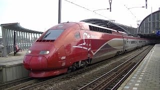 Vertrek Thalys 4344 van Station Amsterdam Centraal [upl. by Katti]