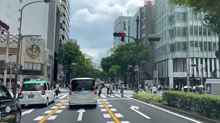 MOVING JAPAN【road trip】 AICHI JAPAN【moving car】AICHIKEN【back road】NAGOYASHI SAKAECYO [upl. by Dduj125]