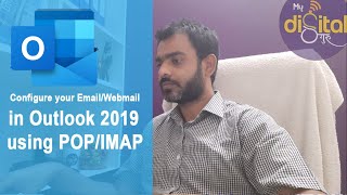 Configure your Corporate Email using POPIMAP in Outlook  Webmail Emails configuration in Outlook [upl. by Gingras]