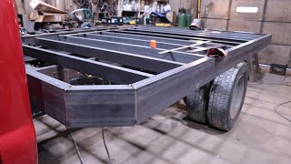 Lets Build a Flatbed and Trailer Hitch pt1  The F550 Project [upl. by Kennett878]